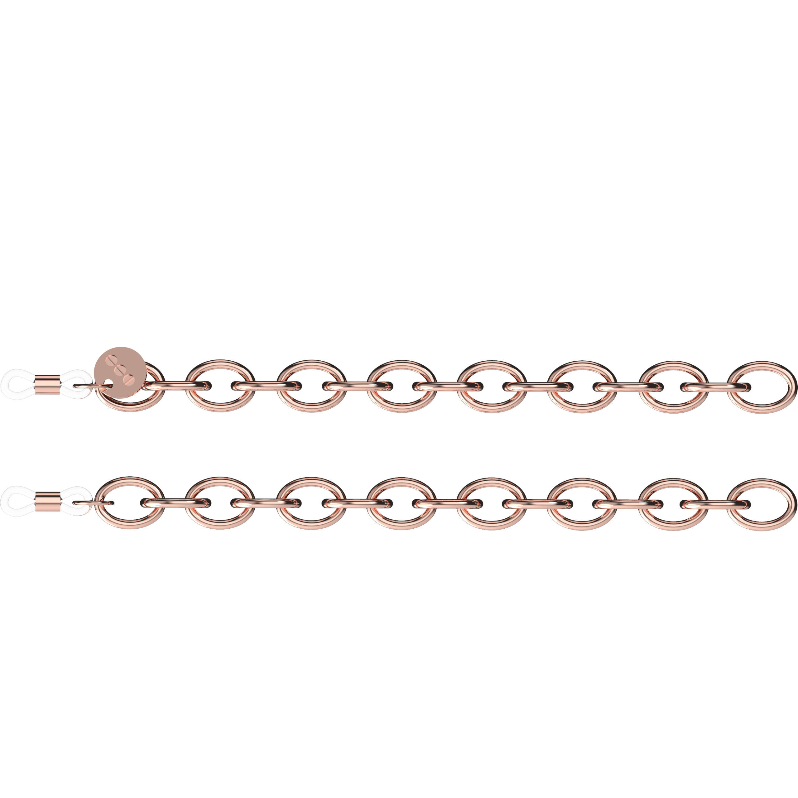 Komono Ray roségouden ketting • Frames and Faces