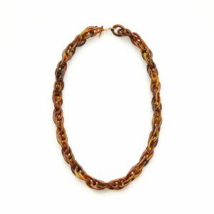 Kaleos eyewear - Double link resin chain brown • Frames and Faces