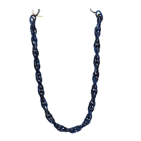 Kaleos eyewear - Double link resin chain blue • Frames and Faces