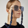 Kaleos eyewear - Double link resin chain blue • Frames and Faces