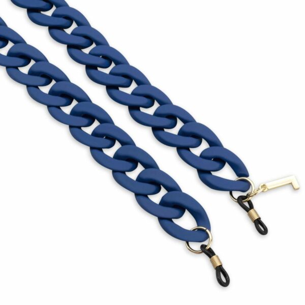 Michelle navy blue matt chain - LINS Amsterdam • Frames and Faces
