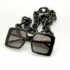 Kaleos eyewear - Square resin chain black • Frames and Faces