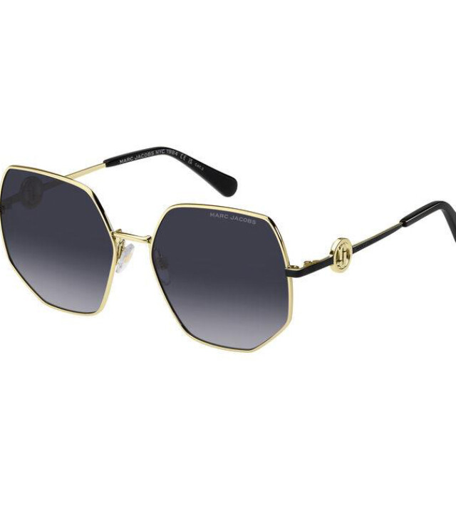 Marc Jacobs 730/S zwart-gouden zonnebril • Frames and Faces