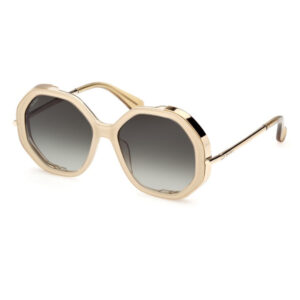 Max Mara MM0094 ivoorwitte zonnebril • Frames and Faces